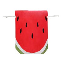 Watermelon Pillow Fluffy Lightweight Drawstring Pouch (m) by artworkshop