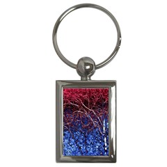 Autumn Fractal Forest Background Key Chain (rectangle) by Amaryn4rt