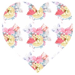 Flamingos Wooden Puzzle Heart by Sparkle