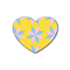 Geometry Rubber Coaster (heart) by Sparkle