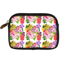 Bunch Of Flowers Digital Camera Leather Case by Sparkle