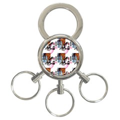 Modern Art 3-ring Key Chain by Sparkle