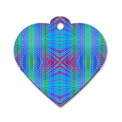 Beam Me Up Dog Tag Heart (two Sides) by Thespacecampers