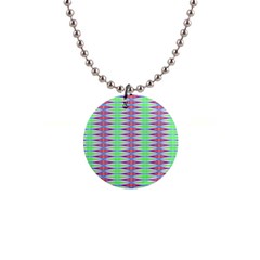 Electro Stripe 1  Button Necklace by Thespacecampers