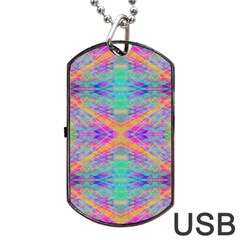 Hippie Dippie Dog Tag Usb Flash (one Side) by Thespacecampers