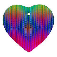 Intoxicating Rainbows Heart Ornament (two Sides) by Thespacecampers