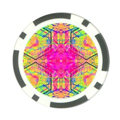 Kaleidoscopic Fun Poker Chip Card Guard by Thespacecampers