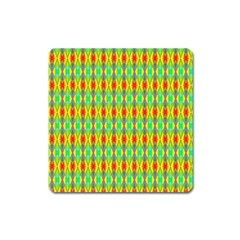 Neon Angles Square Magnet by Thespacecampers