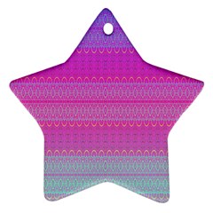 Pink Paradise Star Ornament (two Sides) by Thespacecampers