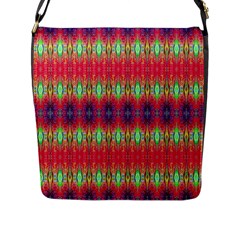 Psychedelic Synergy Flap Closure Messenger Bag (l) by Thespacecampers