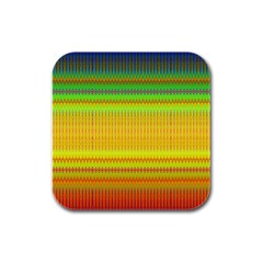 Rippled Memory Rubber Square Coaster (4 Pack) by Thespacecampers