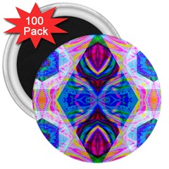 Tippy Flower Power 3  Magnets (100 Pack) by Thespacecampers