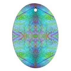 Watercolor Thoughts Oval Ornament (two Sides) by Thespacecampers