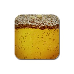 Beer-bubbles-jeremy-hudson Rubber Square Coaster (4 Pack) by nate14shop