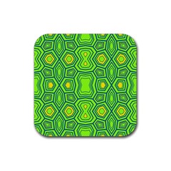 Abstract Pattern Geometric Backgrounds  Rubber Coaster (square) by Eskimos