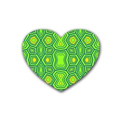 Abstract Pattern Geometric Backgrounds  Rubber Coaster (heart)