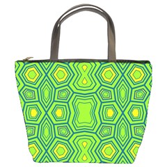 Abstract Pattern Geometric Backgrounds  Bucket Bag by Eskimos