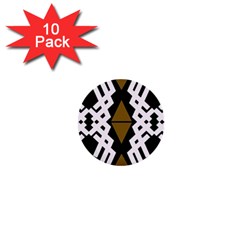 Abstract Pattern Geometric Backgrounds  1  Mini Buttons (10 Pack)  by Eskimos