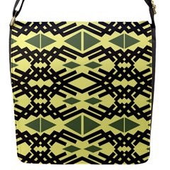 Abstract Pattern Geometric Backgrounds Flap Closure Messenger Bag (s) by Eskimos