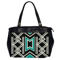 Abstract Pattern Geometric Backgrounds  Oversize Office Handbag (2 Sides) by Eskimos