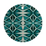 Abstract pattern geometric backgrounds  Round Ornament (Two Sides) Front