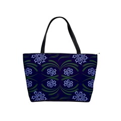 Folk Flowers Print Floral Pattern Ethnic Art Classic Shoulder Handbag by Eskimos