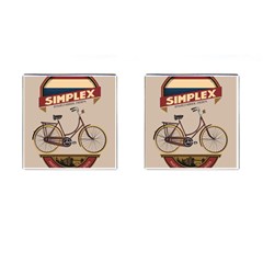 Simplex Bike 001 Design By Trijava Cufflinks (square) by nate14shop