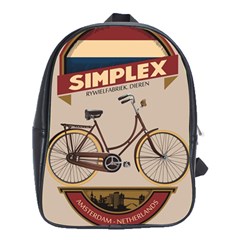Simplex Bike 001 Design By Trijava School Bag (xl) by nate14shop