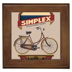 Simplex Bike 001 Design By Trijava Framed Tile by nate14shop