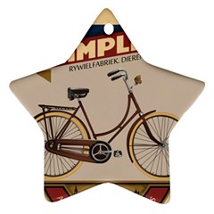 Simplex Bike 001 Design By Trijava Ornament (star) by nate14shop
