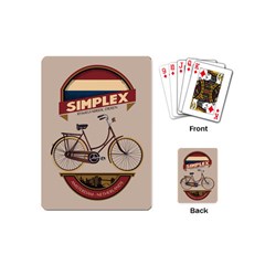 Simplex Bike 001 Design By Trijava Playing Cards Single Design (mini) by nate14shop