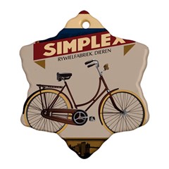 Simplex Bike 001 Design By Trijava Ornament (snowflake) by nate14shop