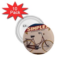 Simplex Bike 001 Design By Trijava 1 75  Buttons (10 Pack)