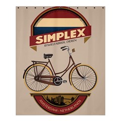 Simplex Bike 001 Design By Trijava Shower Curtain 60  X 72  (medium)  by nate14shop