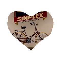 Simplex Bike 001 Design By Trijava Standard 16  Premium Heart Shape Cushions by nate14shop