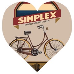 Simplex Bike 001 Design By Trijava Wooden Puzzle Heart by nate14shop
