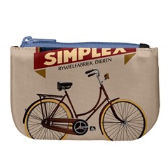 Simplex Bike 001 Design By Trijava Large Coin Purse by nate14shop