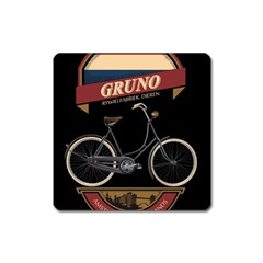 Gruno Bike 002 By Trijava Printing Square Magnet by nate14shop