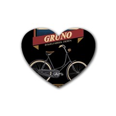 Gruno Bike 002 By Trijava Printing Rubber Heart Coaster (4 Pack) by nate14shop