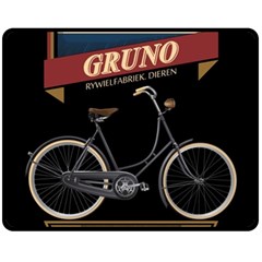 Gruno Bike 002 by Trijava Printing Double Sided Fleece Blanket (Medium) 