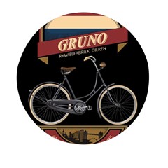Gruno Bike 002 By Trijava Printing Mini Round Pill Box by nate14shop