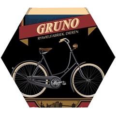 Gruno Bike 002 By Trijava Printing Wooden Puzzle Hexagon by nate14shop