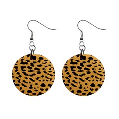 Animal Print - Leopard Jaguar Dots Mini Button Earrings by ConteMonfrey