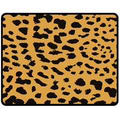 Animal Print - Leopard Jaguar Dots Fleece Blanket (medium)  by ConteMonfrey