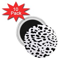 Black And White Leopard Dots Jaguar 1 75  Magnets (10 Pack)  by ConteMonfrey