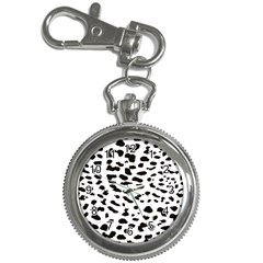 Black And White Leopard Dots Jaguar Key Chain Watches by ConteMonfrey