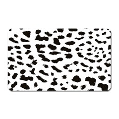 Black And White Leopard Dots Jaguar Magnet (rectangular) by ConteMonfrey