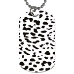 Black and white Leopard dots Jaguar Dog Tag (One Side) Front