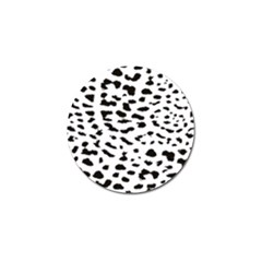 Black And White Leopard Dots Jaguar Golf Ball Marker (4 Pack) by ConteMonfrey