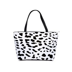 Black And White Leopard Dots Jaguar Classic Shoulder Handbag by ConteMonfrey